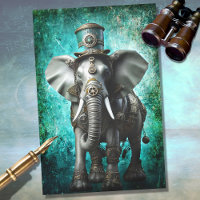 Steampunk Elephant 4 Decoupage Paper