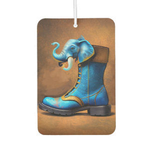 Steampunk Elephant Boot car air freshener