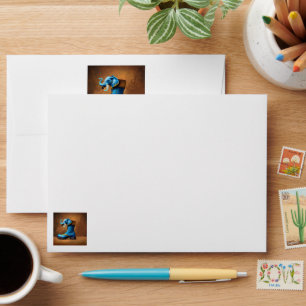 Steampunk Elephant Boot white standard envelopes