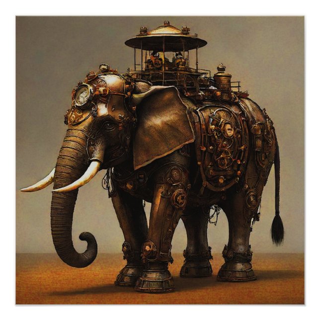 Steampunk Elephant I Poster (Front)