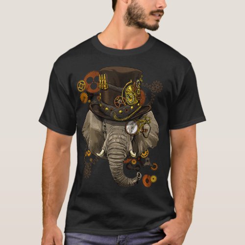 Steampunk Elephant Steampunk Elephant Lovers For W T_Shirt