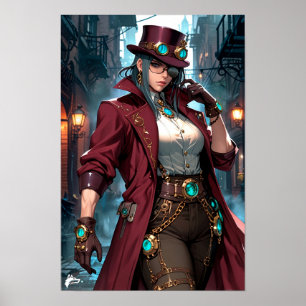 Steampunk Enchantress -Refinement and Power Poster