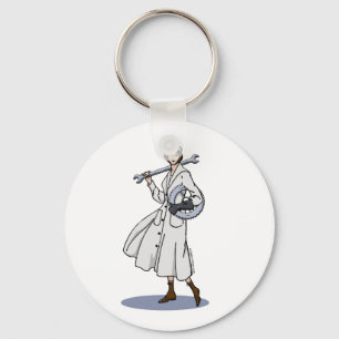 Steampunk Engineer Keychain