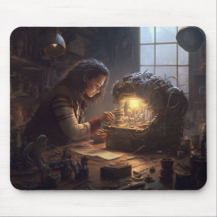 steampunk engineer mouse pad