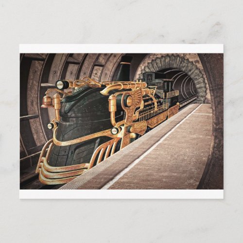 Steampunk Express Postcard