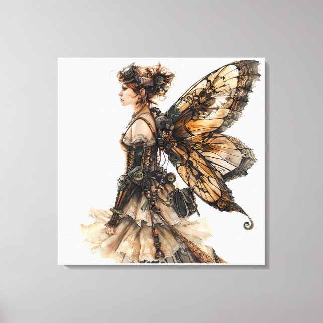 Steampunk Fairy Canvas Print (Front)
