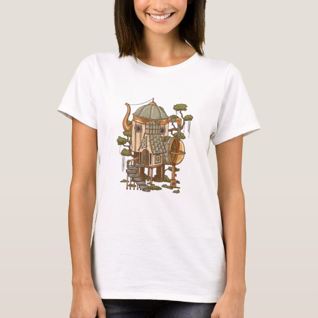 Steampunk Fairy House T-Shirt (Front)