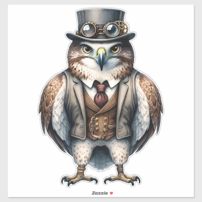 Steampunk Falcon  Sticker (Sheet)