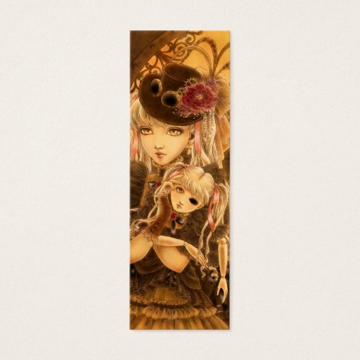 Customizable Steampunk Fantasy Bookmark Business Card Template