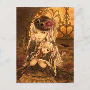 Steampunk Fantasy Postcard - Unless