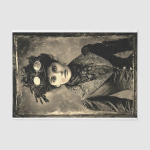 Steampunk Fantasy Woman Photo Styl DX4LF Decoupage Tissue Paper