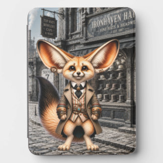 Steampunk Fennec Fox Gentleman at Hatter Shop Kindle Cover