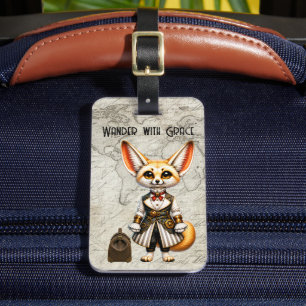 Steampunk Fennec Fox World Traveler Luggage Tag