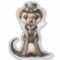 Steampunk Ferret Transparent Sticker