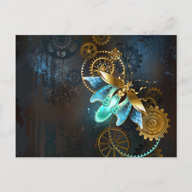 Steampunk Firefly Announcement Postcard (Front)