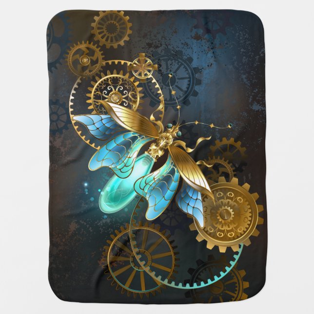Steampunk Firefly Baby Blanket (Front)