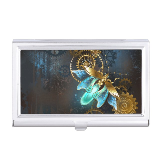 Steampunk Firefly Business Card Case (Front)