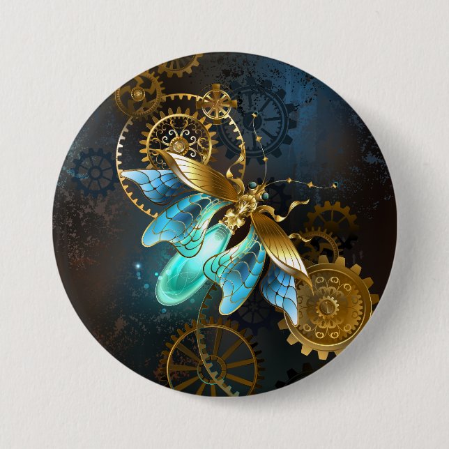 Steampunk Firefly Button (Front)