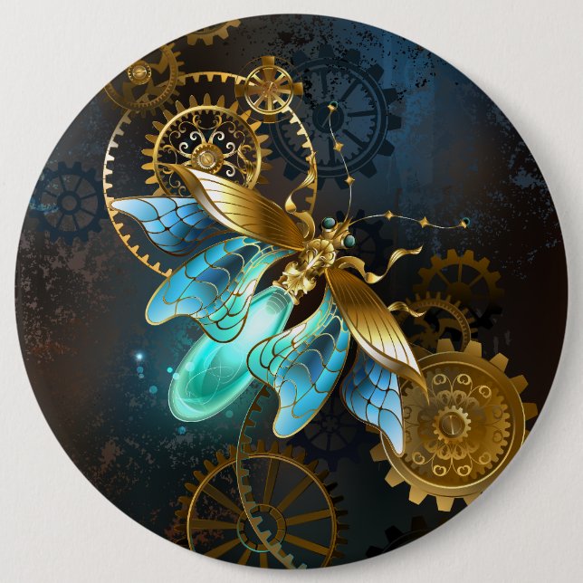 Steampunk Firefly Button (Front)