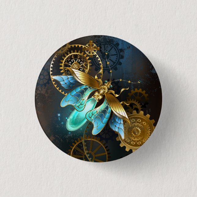 Steampunk Firefly Button (Front)