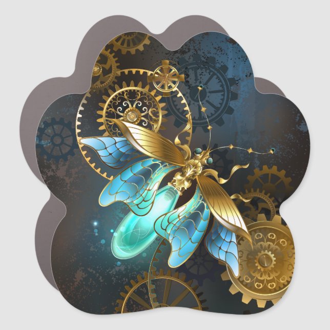Steampunk Firefly Car Magnet (Front)