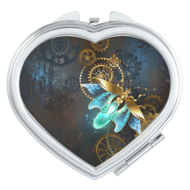 Steampunk Firefly Compact Mirror (Front)
