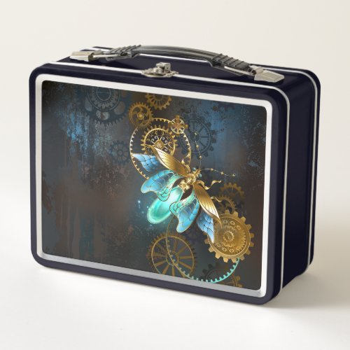 Steampunk Firefly Metal Lunch Box