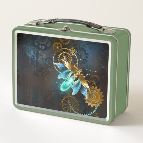 Steampunk Firefly Metal Lunch Box