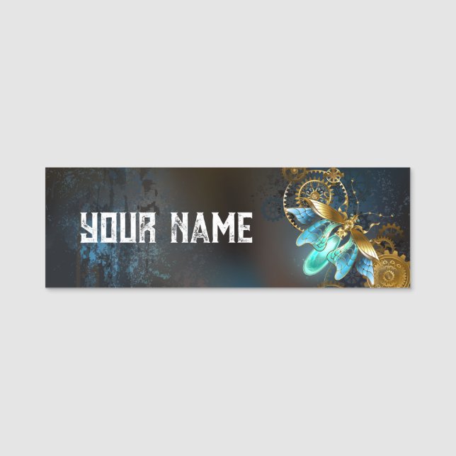 Steampunk Firefly Name Tag (Front)