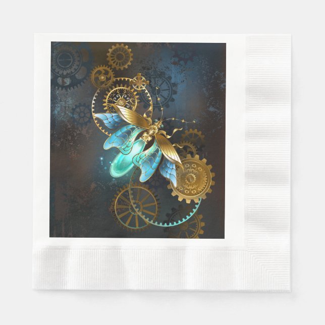 Steampunk Firefly Napkins (Front)