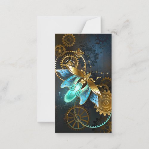 Steampunk Firefly Note Card
