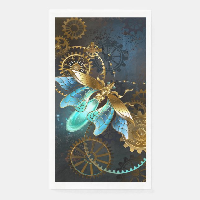 Steampunk Firefly Paper Guest Towels (Front)