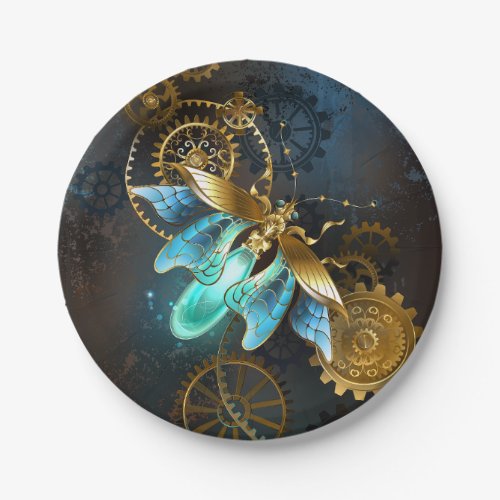 Steampunk Firefly Paper Plates