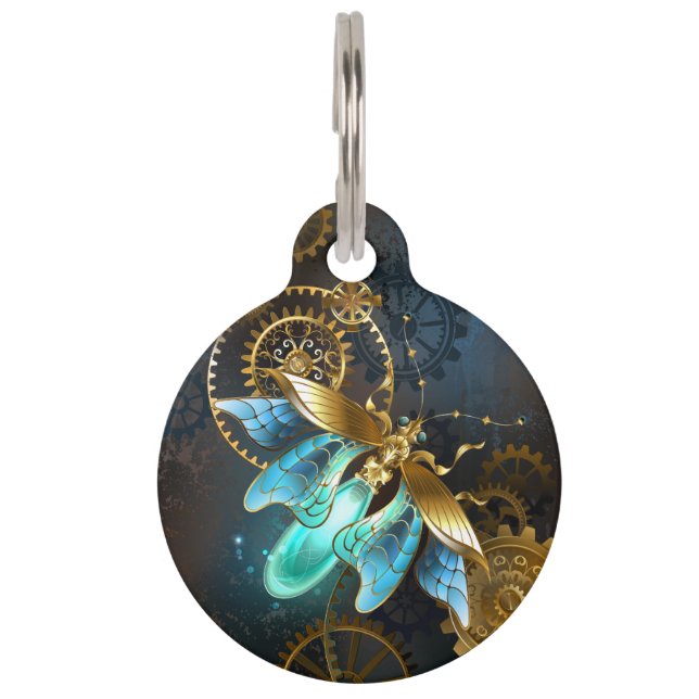 Steampunk Firefly Pet ID Tag (Front)