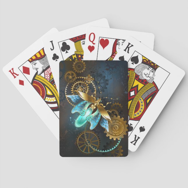 Steampunk Firefly Poker Cards (Back)