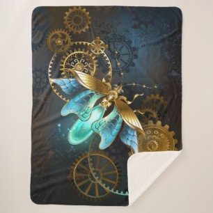 Steampunk Firefly Sherpa Blanket