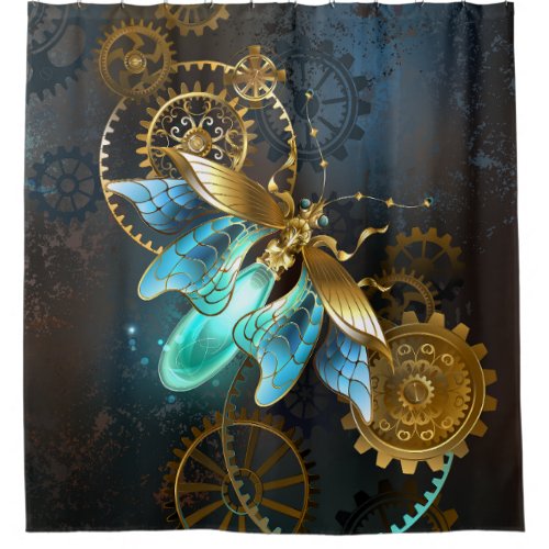 Steampunk Firefly Shower Curtain