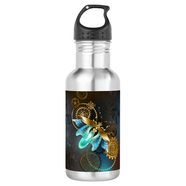 Steampunk Firefly Stainless Steel Water Bottle (Front)
