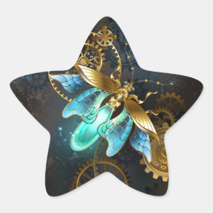 Steampunk Firefly Star Sticker