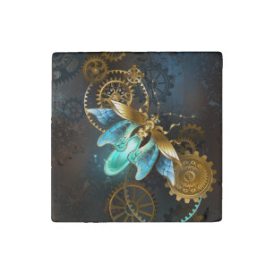 Steampunk Firefly Stone Magnet