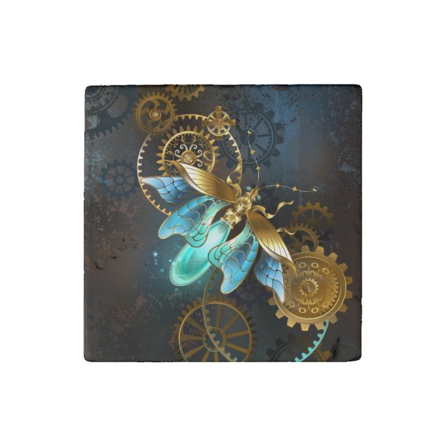 Steampunk Firefly Stone Magnet (Front)