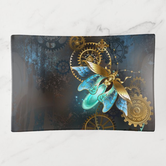 Steampunk Firefly Trinket Tray (Front)