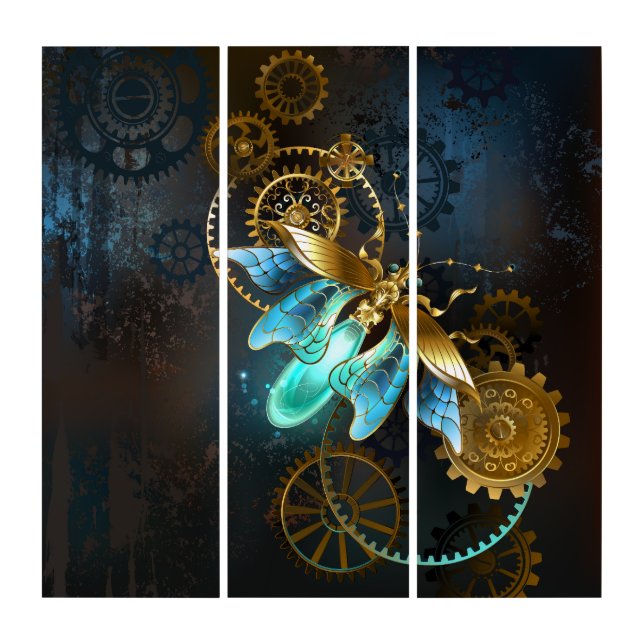 Steampunk Firefly Triptych (Front)