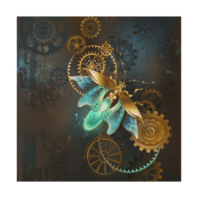 Steampunk Firefly Wood Wall Art (Front)