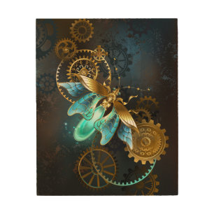 Steampunk Firefly Wood Wall Art