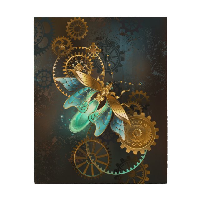 Steampunk Firefly Wood Wall Art (Front)