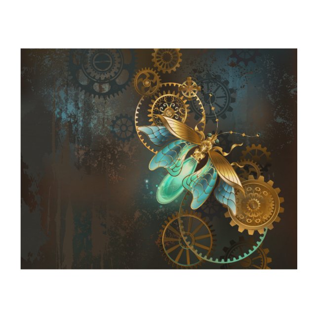 Steampunk Firefly Wood Wall Art (Front)