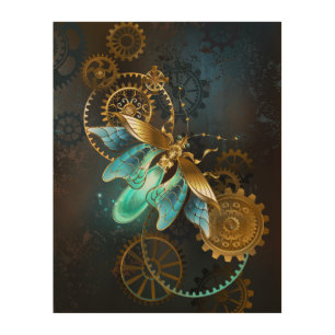 Steampunk Firefly Wood Wall Art