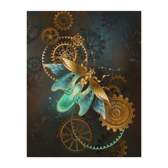Steampunk Firefly Wood Wall Art (Front)