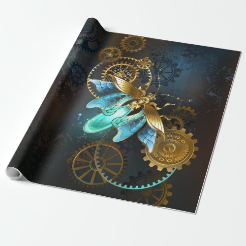 Steampunk Firefly Wrapping Paper